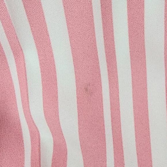 NEW YORK & COMPANY Pink Striped Palazzo Wide Leg Pants Womens Size Medium M - Picture 5 of 9